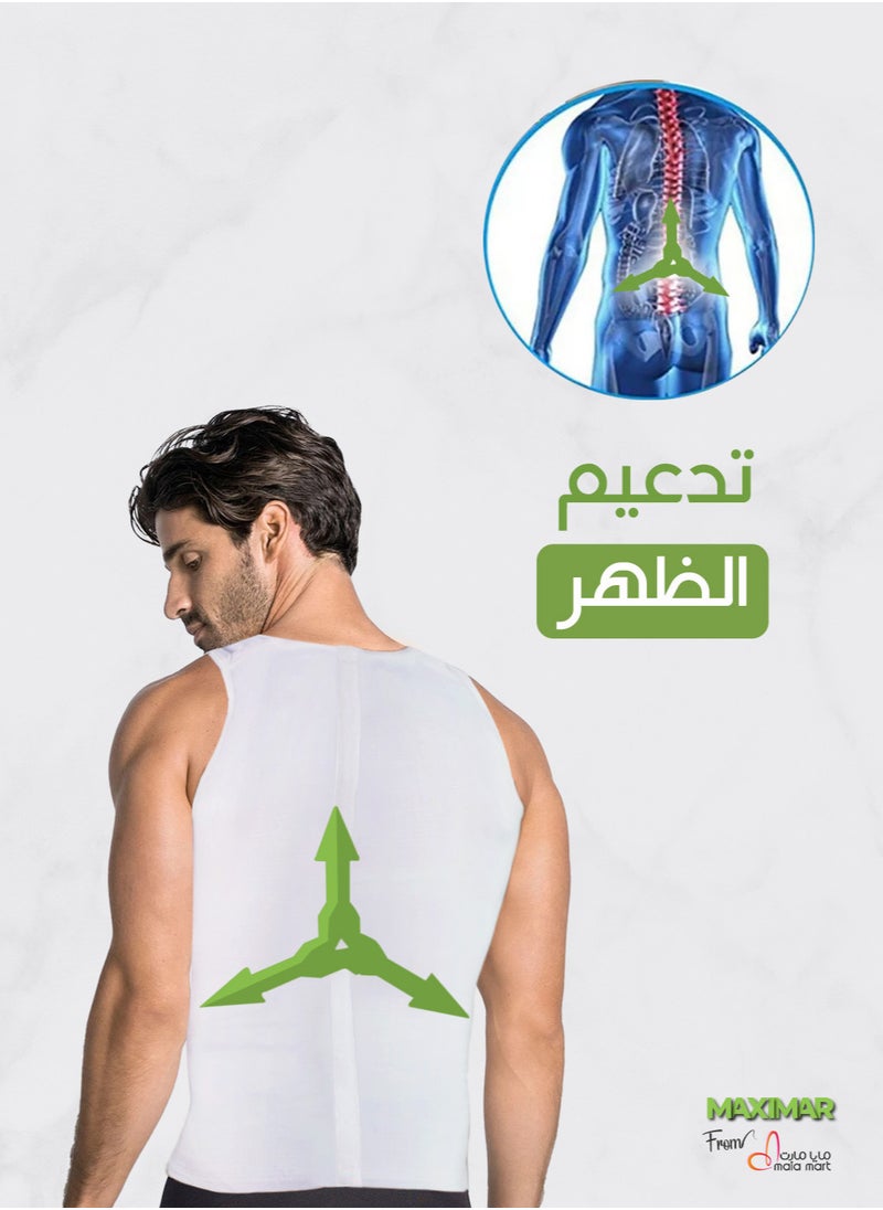 Men's slimming shirt Maximar and belt to hide belly and body sagging