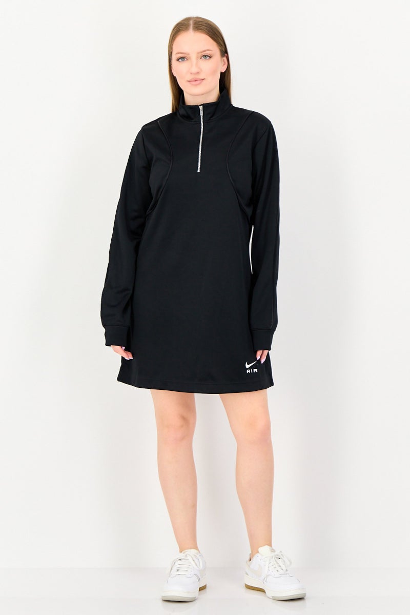 Nike Women Sportswear Fit Long Sleeve Outdoor Dress, Black - Image 4