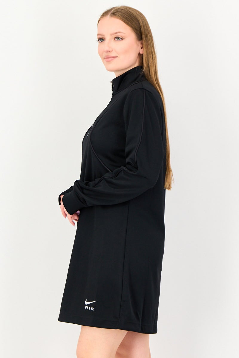 Nike Women Sportswear Fit Long Sleeve Outdoor Dress, Black - Image 2