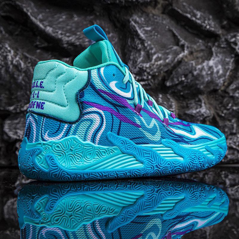 Lamelo Bauer Three-Generation Basketball Shoes Male Students Actual Concrete Shock Absorption Wear-Resistant Non-Slip Children'S Sports Shoes - Image 3