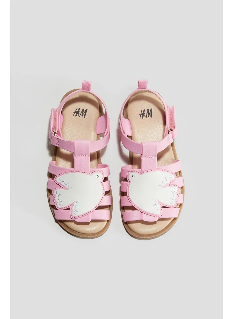 H&M Appliquéd sandals