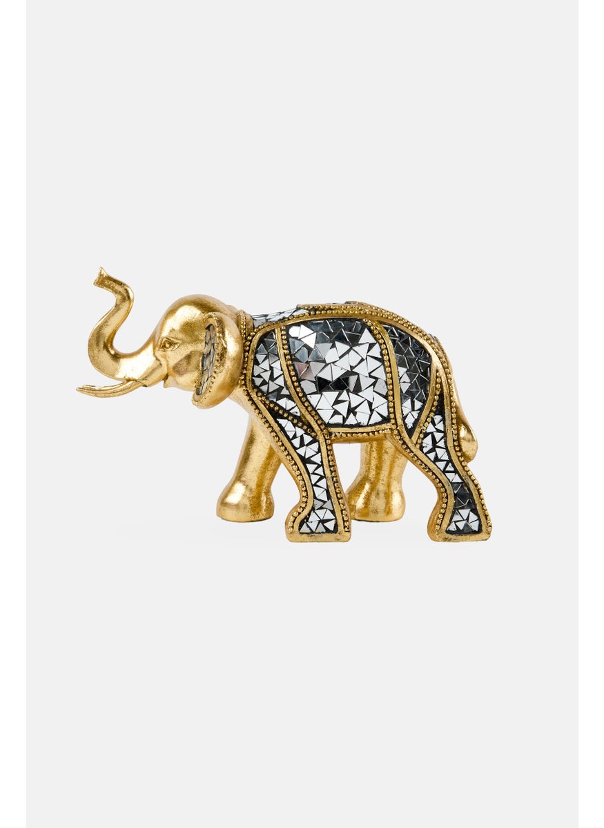 Nanette lepore Decorative Polyresin Elephant, Gold  - Image 1