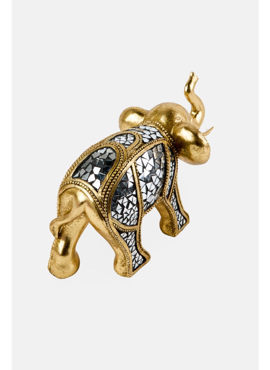Nanette lepore Decorative Polyresin Elephant, Gold  - Image 3