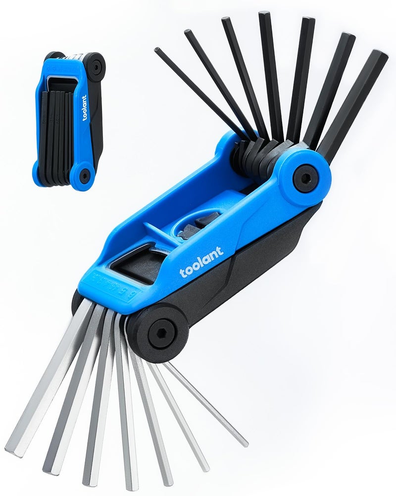 Kraftek toolant 14PCS Folding Allen Wrenches Sets(Metric and SAE), Metric Allen Key Set 2mm- 6mm, SAE Hex Key Set 5/64â€- 1/4", Folding Hex Keys for Home Repair and Bikes(EDC),gift for men - Image 1