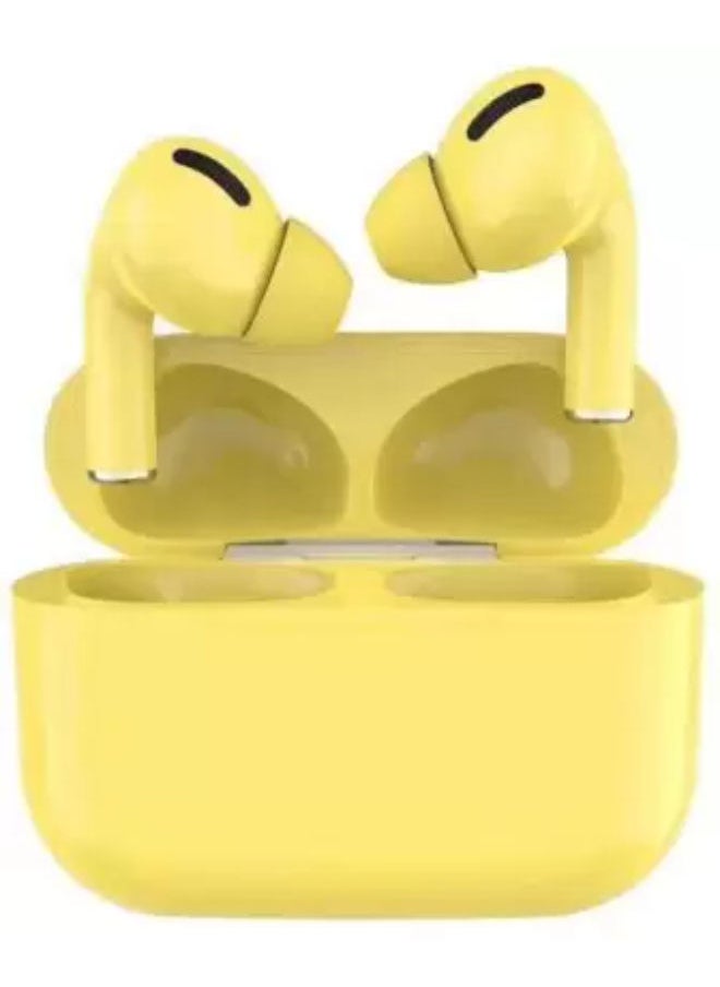 SHOPI - InPods Pro Wireless Bluetooth Earphone In Ear Earbuds Smart Touch Stereo Headphones Macaron TWS Bluetooth 5.0 Sports Gaming Headset For IOS Android Phone Huawei Xiaomi Samsung OPPO Vivo - YELLOW - Image 1