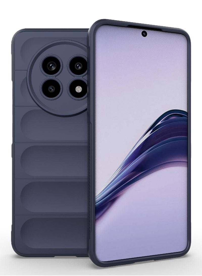 Generic Phone case cover Magic Shield TPU + Silicone Shockproof Phone Case For Realme 13 Pro / Realme 13 Pro Plus (Dark Blue)  - Image 1