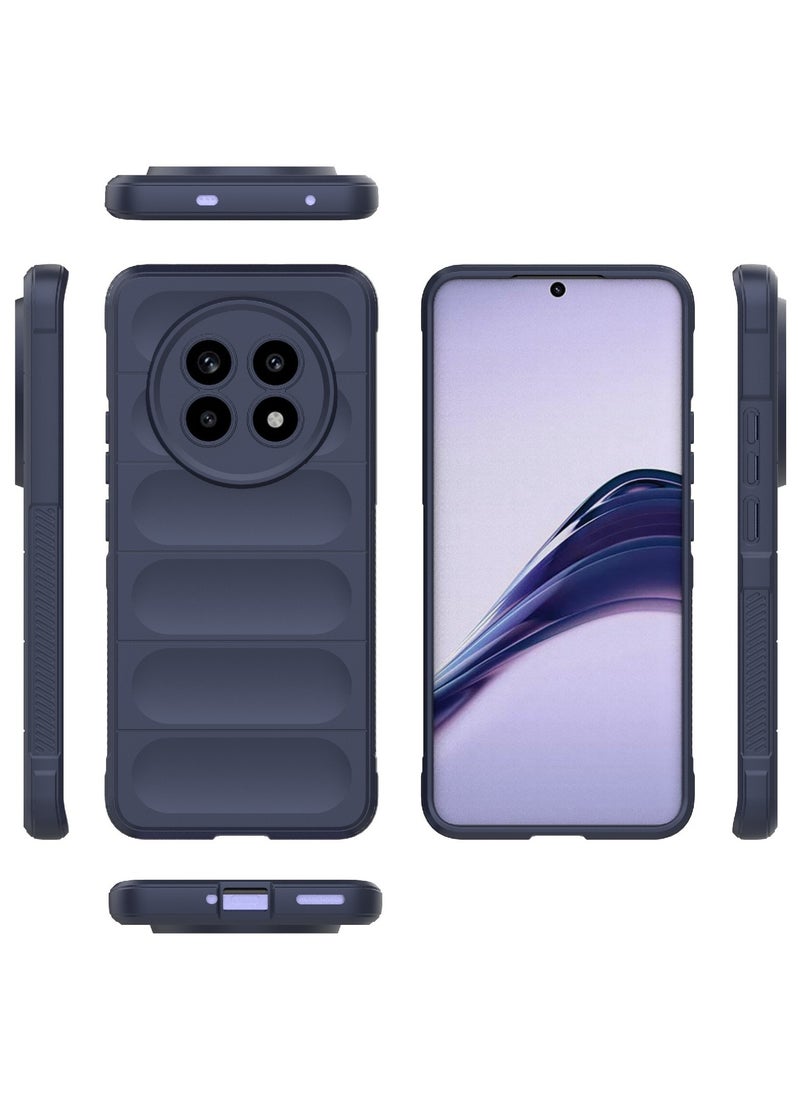Generic Phone case cover Magic Shield TPU + Silicone Shockproof Phone Case For Realme 13 Pro / Realme 13 Pro Plus (Dark Blue)  - Image 2