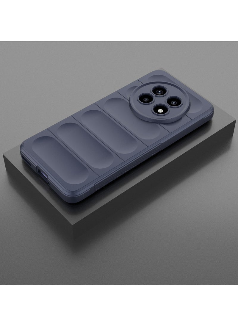 Generic Phone case cover Magic Shield TPU + Silicone Shockproof Phone Case For Realme 13 Pro / Realme 13 Pro Plus (Dark Blue)  - Image 3