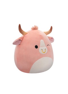 Squishmallows 16 inch Large Plush Houston Peach Brahma Bull Officially Licensed Kellytoy Plush Toy Colorful Soft Gift for Kids Girls & Boys Washable Squishy Stuff Toy Multicolor All Age  - Image 2