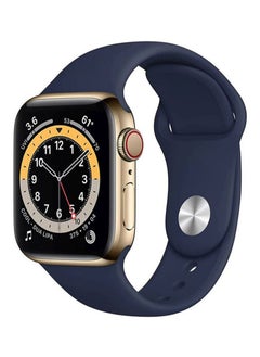 Generic Replacement Silicone Strap for Apple Watch Compatible with All Series Compatible with 42mm(Series 10)/41mm/40mm/38mm Midnight Blue  - Image 1