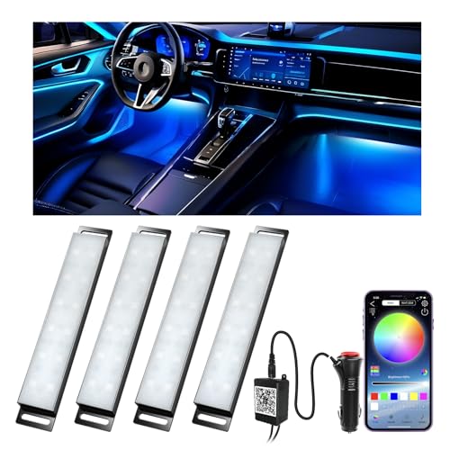 Honalia Car LED Lights Interior Ambient Lighting Car with Smart APP Control Multicolor Interior LED Lights with Music Mode for Truck Jeep SUV DC 12V - Image 1