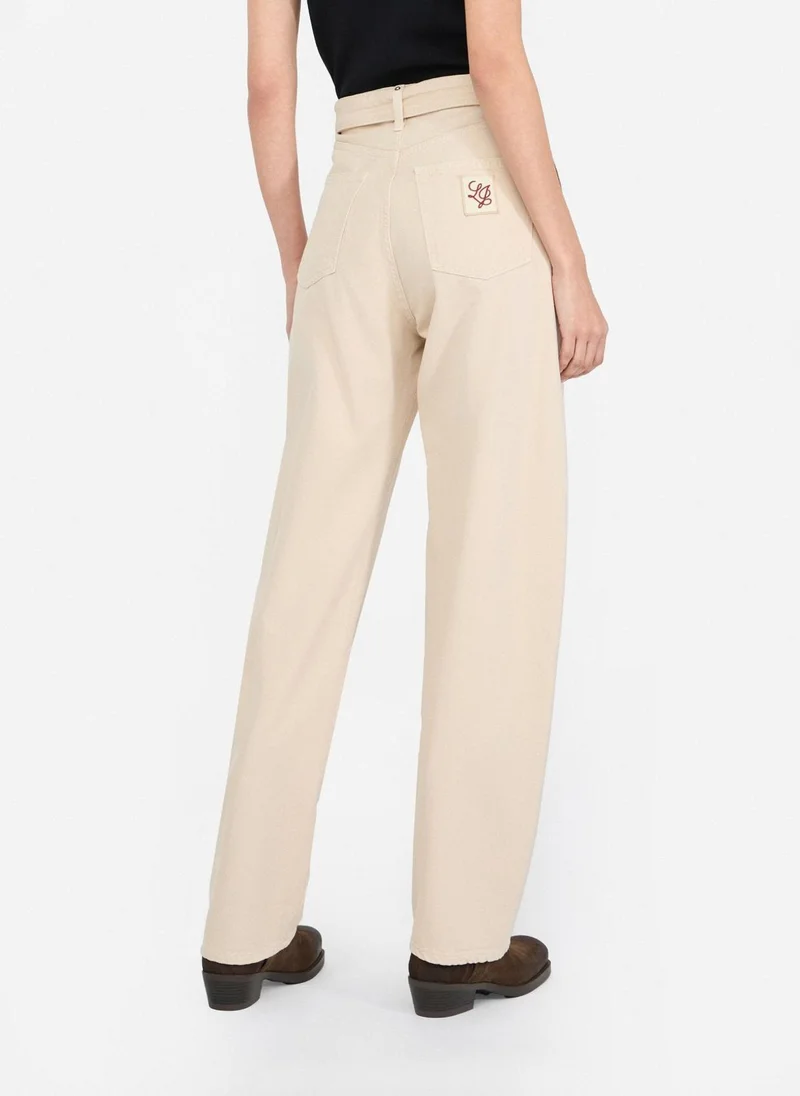 ليو جو بنطلون بخصر مرتفع