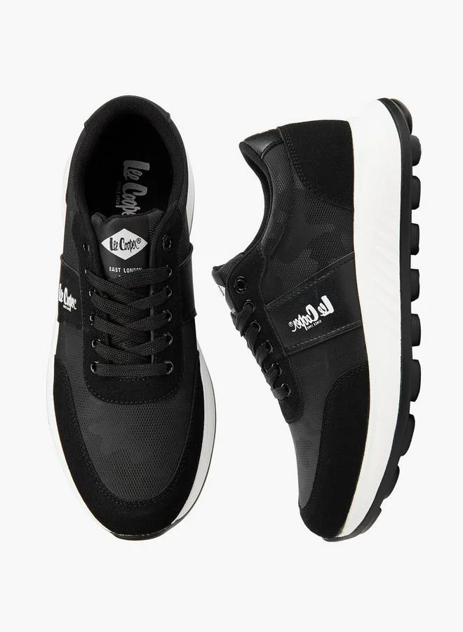 Lee Cooper BLACK Men Ortholite Lace-Up Sneakers for Men | Best Price UAE
