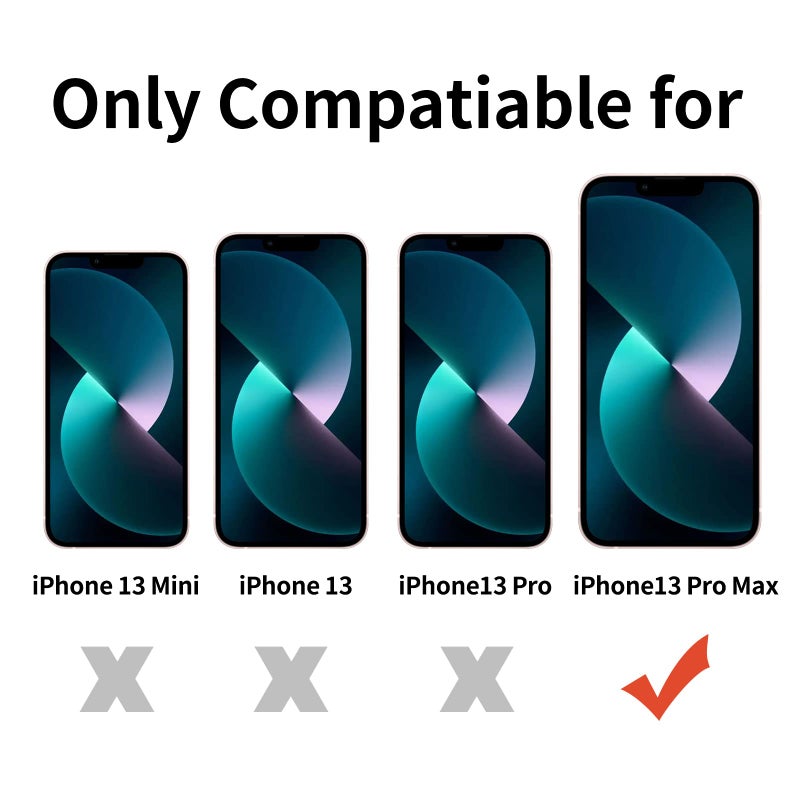TENOC Phone Case Compatible with iPhone 13 Pro Max, Clear Case Shockproof Protective Bumper Slim Cover for 6.7 Inch - Image 2