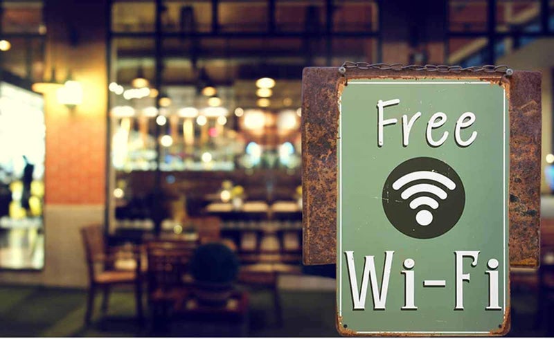 AOYEGO WiFi Tin Sign Green Vintage Metal Tin Signs for Cafes Bars Pubs Shop Wall Decorative Funny Retro Signs for Men Women 8x12 Inch - Image 3