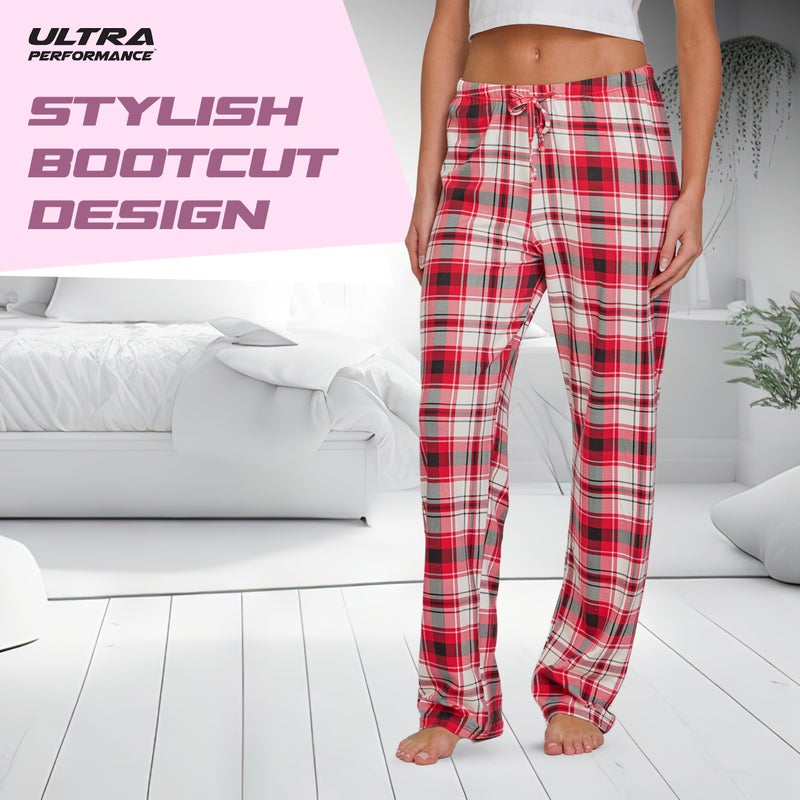 Ultra Performance Womens Pajama PJ Pants 3 Pack Lounge Bottoms Pajamas for Women (Avail in Plus Sizes) - Image 3