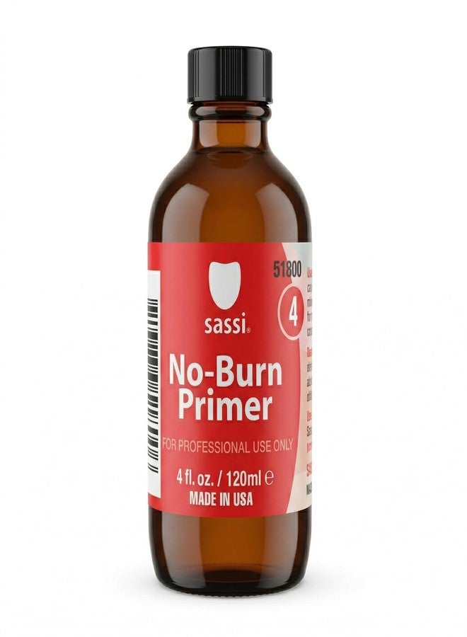Sassi No-Burn Primer 4oz | Acid-Free Nail Primer for Superior Adhesion | Low Odor, Non-Irritating Formula | Made in USA - Image 1