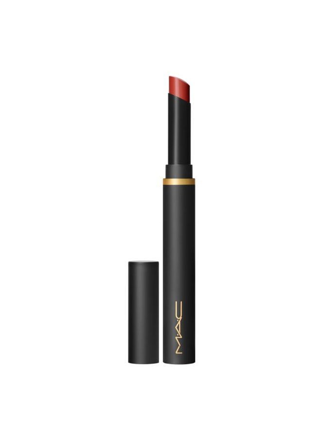 MAC Cosmetics Powder Kiss Velvet Blur Slim Lipstick 877 DEVOTED TO CHILI  - Image 1
