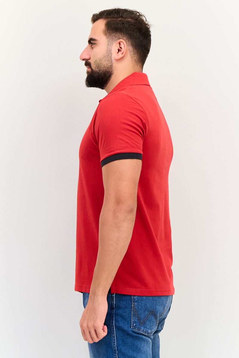 English Laundry قميص بولو بأكمام قصيرة بتصميم ملون للرجال، متعدد الألوان - Image 2