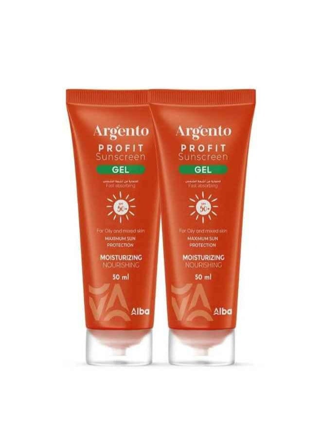 ARGENTO 2 Sets of Profit Sunscreen Lotion SPF 50+ 100ml  - Image 1