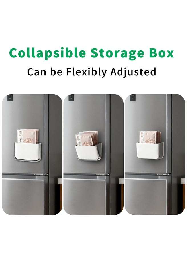 Magnetic Pen Holder Foldable, Magnetic Marker Holder, Whiteboard Pen Holders Organizer, Magnetics Marker Storage for Fridge, Refrigerator, Locker, White - Image 4