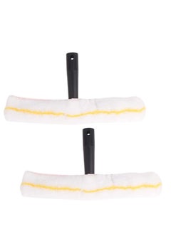 Y&D 2Pcs Car Window Wiper, Bathroom Washer, Shower Squeegee and Microfiber Scrubber Scraper Cleaner, Multi-Purpose Durable Washing Cleaning Tools Combo,  - Image 4