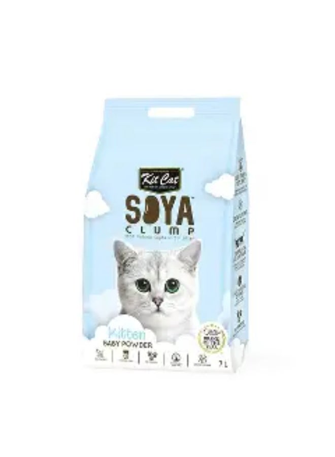كيت كات رمل قطط كيت كات الصويا للجينة - بودرة الأطفال 7 لتر
