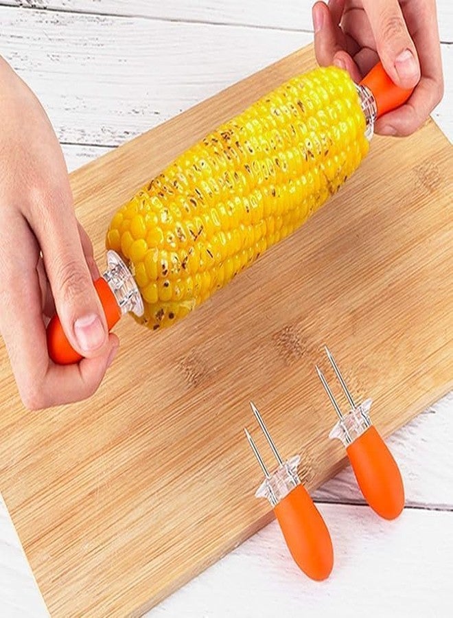 AAtisons Corn on The Cob Holders - Stainless Steel Corn Fork Prong Skewers for BBQ & Home, Camping, Cooking - Image 2