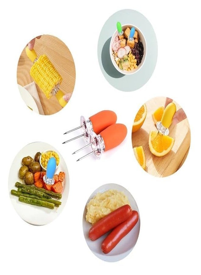 AAtisons Corn on The Cob Holders - Stainless Steel Corn Fork Prong Skewers for BBQ & Home, Camping, Cooking - Image 1