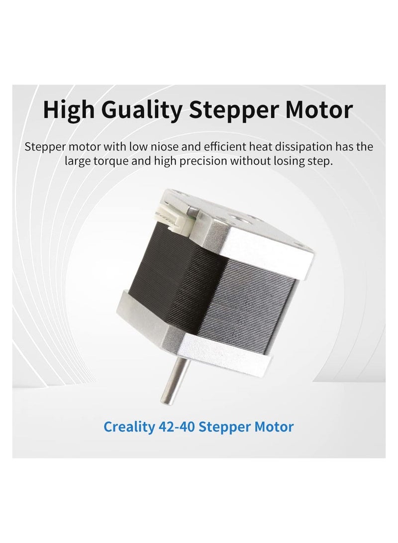 42-40 Stepper Motor for Creality CR-10 X/Y-Axis Stepping Motor,2 Phase 1A 1.8 Degree 0.4N.M, Compatible for E Axis Extruder Motor for CR-10 Series and Ender 3 Series (D-Shape) - Image 5