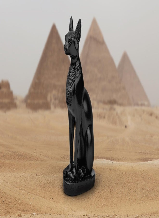TRANSGOOD Egypt Cat Goddess Bastet Collectible Figurine 4.2" H Egypt Souvenirs Mini Resin Figurine for Home Desktop Decoration - Image 4