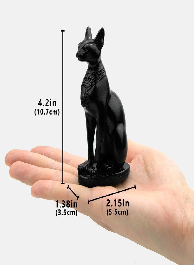 TRANSGOOD Egypt Cat Goddess Bastet Collectible Figurine 4.2" H Egypt Souvenirs Mini Resin Figurine for Home Desktop Decoration - Image 3
