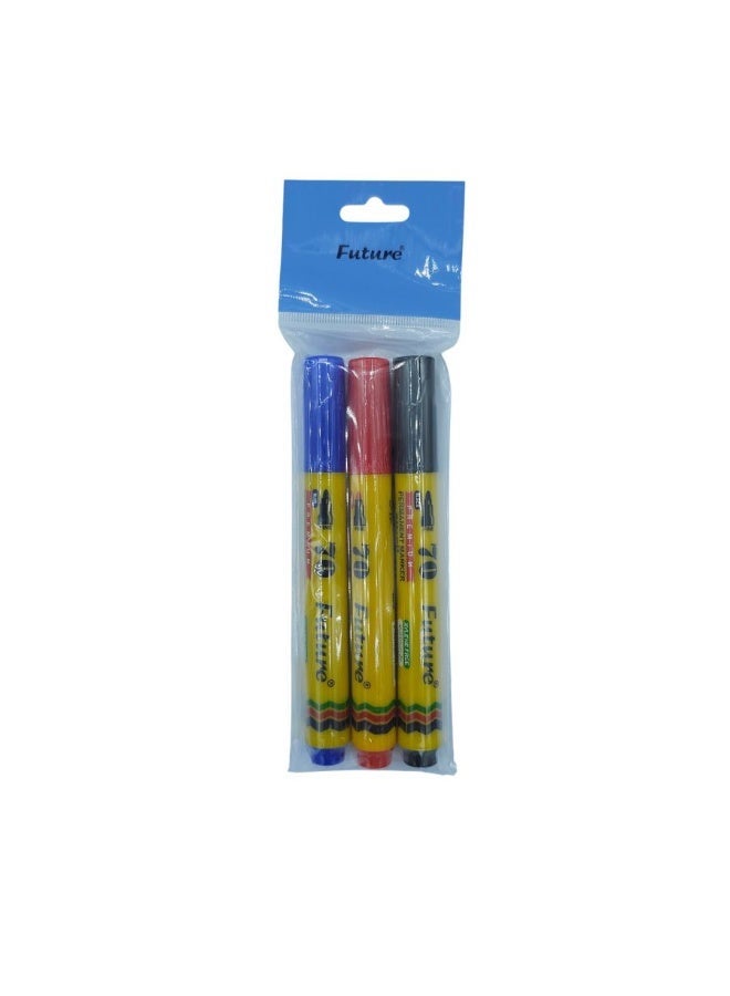 Future - Permenant Marker set of 3, 70 , 2.5mm - Image 1