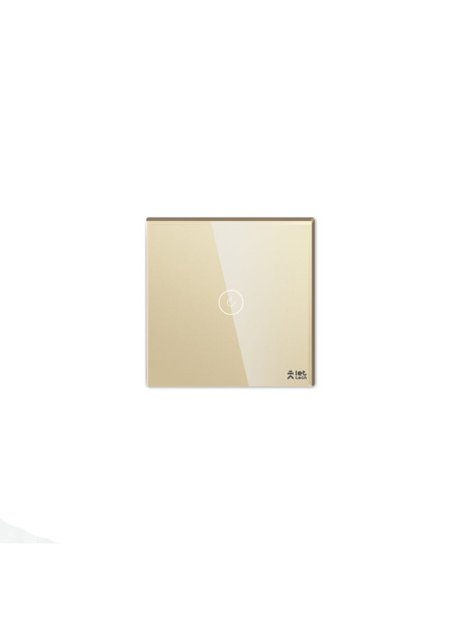 دع التقنية مفتاح إنارة ذكي واي فاي فردي - ذهبى - Image 1