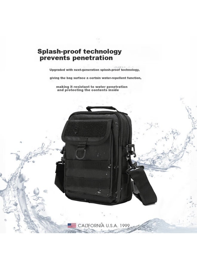 Tfo North America Series Outdoor Crossbody Bag Multifunctional Single Shoulder Tactical Work Bag 931 Black - Image 5