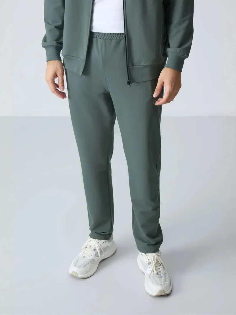TOMMYLIFE TOMMY Men's Zip-Collar Sweatshirt And Pants Set