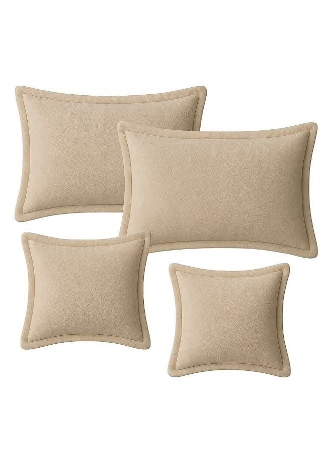 مينج لي مفرش ملكي 6 قطع نفرين شتوي وجهين وجه مخمل وجه فرو مقاس كينج 230x250 سم - Image 4