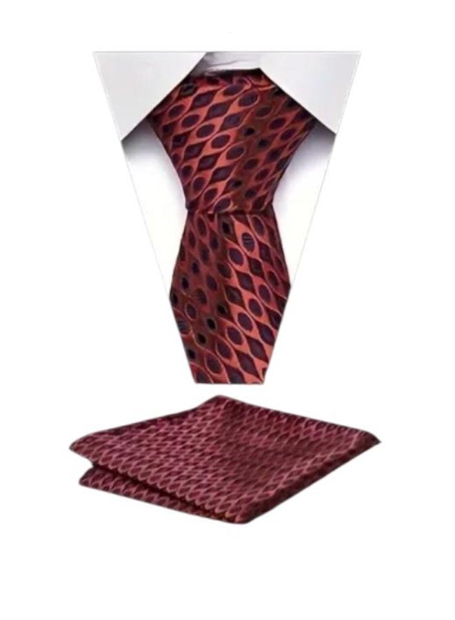 Luxury Men's Accessory Set, 6 Pieces - Assorted Ties and Pocket Squares in Royal Designs - Inside a VIP Gift Box - Image 4