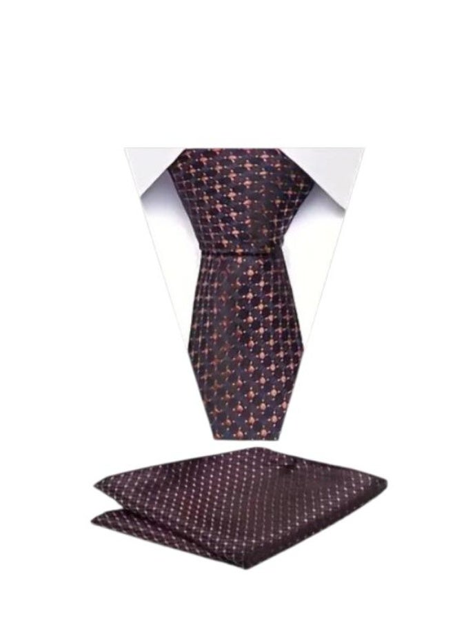 Luxury Men's Accessory Set, 6 Pieces - Assorted Ties and Pocket Squares in Royal Designs - Inside a VIP Gift Box - Image 2