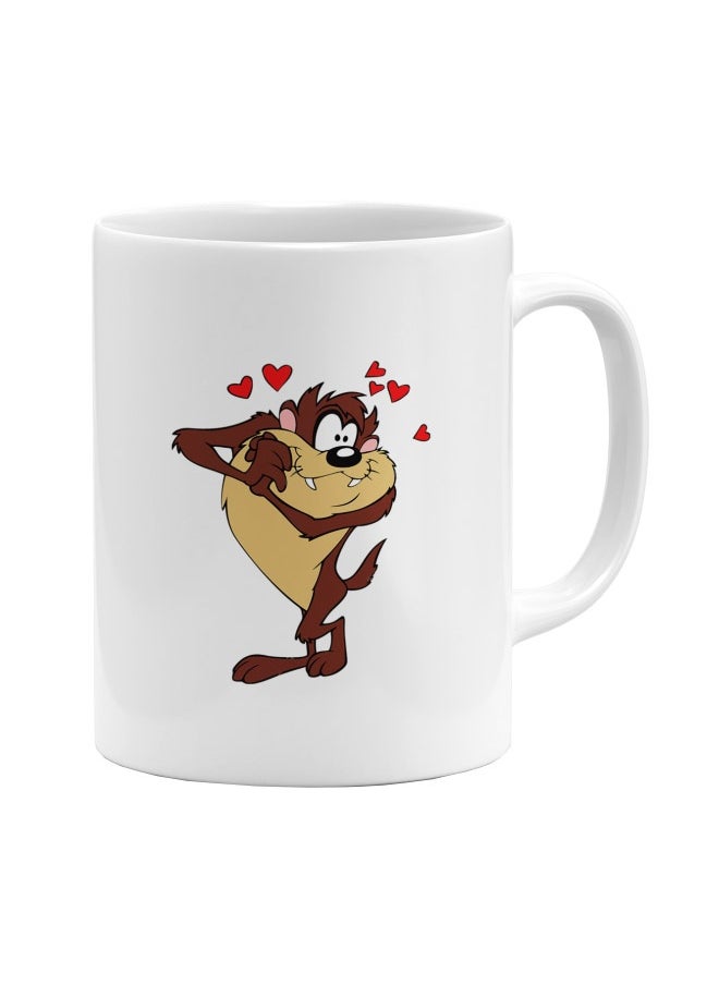 LOUD UNIVERSE Taz White Ceramic Coffee Mug  - Image 1