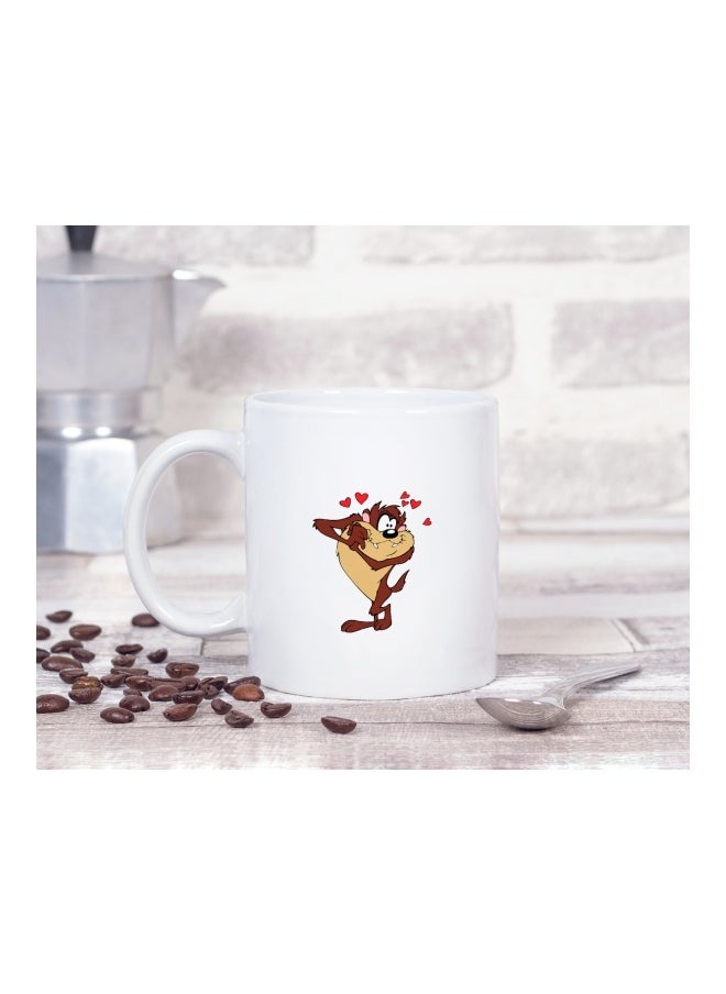 LOUD UNIVERSE Taz White Ceramic Coffee Mug  - Image 2