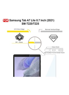 ماركة غير محددة واقي شاشة زجاجي مقوى لهاتف سامسونج جالاكسي تاب A7 لايت 8.7 بوصة SM-T220/T225 2021  - Image 2