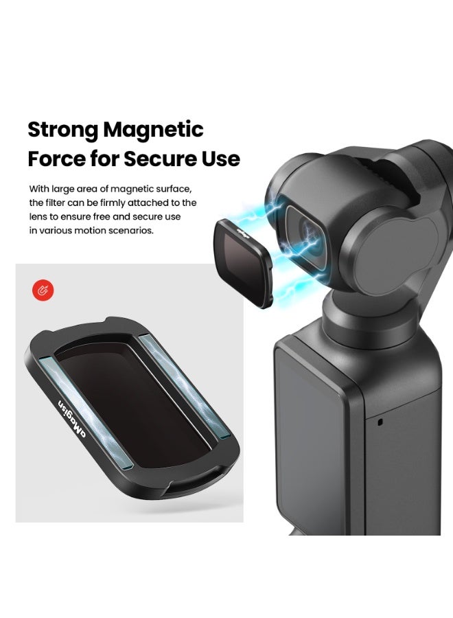 aMagisn Magnetic Camera Filter for DJI Osmo Pocket 3 – 2.2mm Ultra Thin ND & CPL Lens, Scratch-Resistant, Waterproof, High Clarity, Aluminum Frame - Image 3