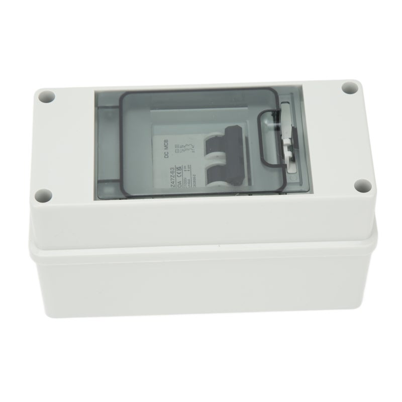مفتاح منفصل مجاري ضوئي DC صغير 20A DC1000V مقاوم للماء IP65 مصنوع من مادة PA66 - تثبيت سهل مع غطاء شفاف لمنظومات الطاقة الشمسية المتصلة بالشبكة وغير المتصلة بها ومصفوفات الطاقة الشمسية للمركبات الترفيهية (RV) - Image 5