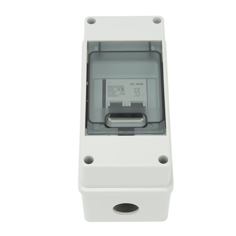 مفتاح منفصل مجاري ضوئي DC صغير 20A DC1000V مقاوم للماء IP65 مصنوع من مادة PA66 - تثبيت سهل مع غطاء شفاف لمنظومات الطاقة الشمسية المتصلة بالشبكة وغير المتصلة بها ومصفوفات الطاقة الشمسية للمركبات الترفيهية (RV) - Image 4