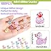 DULEFUN 100pcs Mini Glitter Ducks Colorful Tiny Small Little Resin Ducks to Hide Plastic Animal Figures for for Dollhouse Micro Dollhouse Landscape Aquarium Decorations - Image 2