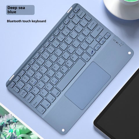 Wireless Bluetooth Keyboard for Tablets and Smartphones Deep sea color