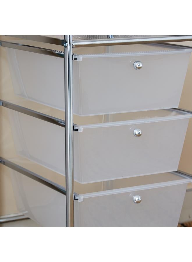 هوم بوكس عربة أسبن متعددة الأغراض بثلاث طبقات - 32.5×37×62 سم - Image 4