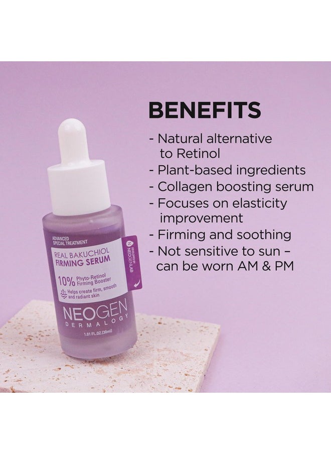 DERMALOGY by NEOGENLAB - Real Bakuchiol Firming Serum 1.01 Fl Oz (30Ml) Natural Retinol Alternative For Sensitive Skin Day & Night Facial Serum Firms & Minimizes Fine Lines Korean Skin Care - Image 1