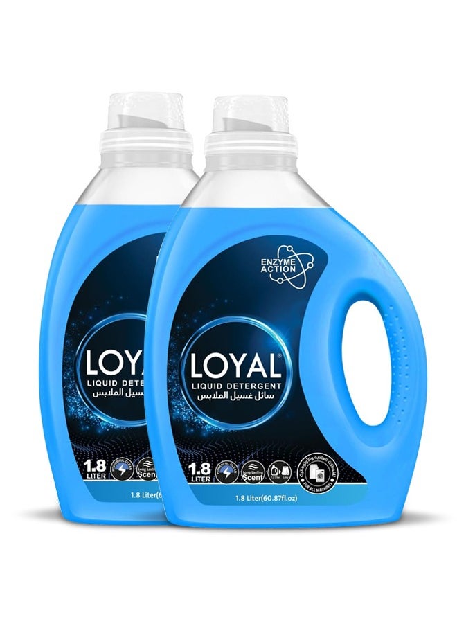 loyal Laundry Detergent Liquid 2x1.8Lpack of 2  - Image 1